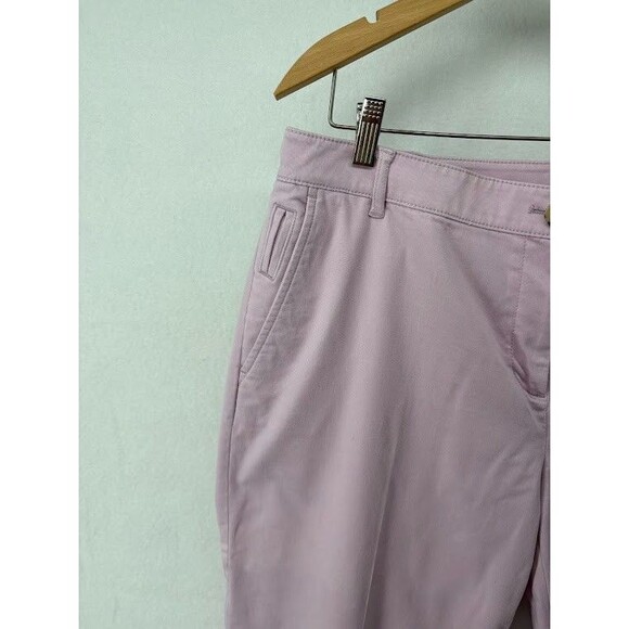 J Jill Mid Rise Live In Chino Pants Size 16 Pink Womens Casual Straight Leg - Picture 2 of 10